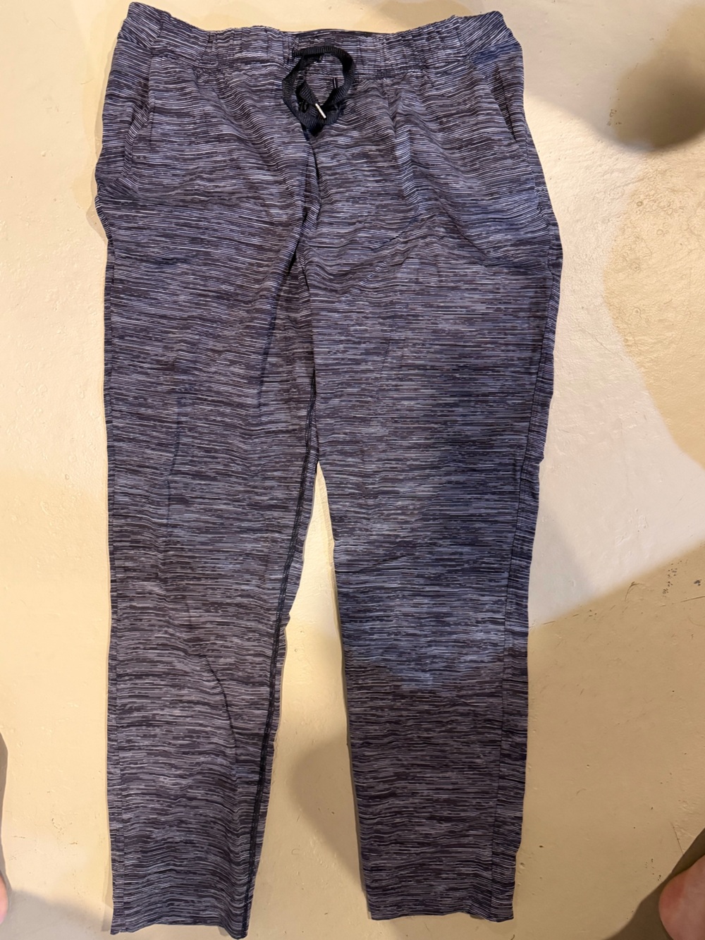 Heathered Black Drawstring Pant